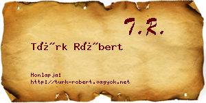 Türk Róbert névjegykártya