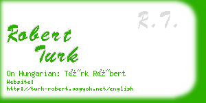 robert turk business card